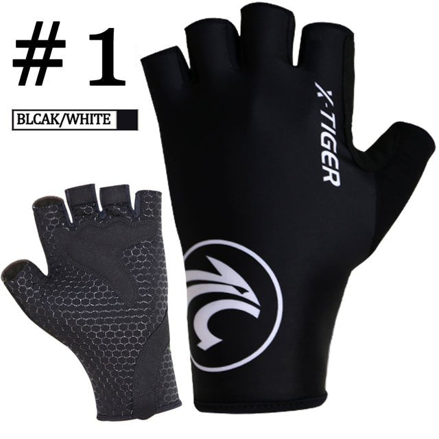 X-Tiger cycling gloves – black white