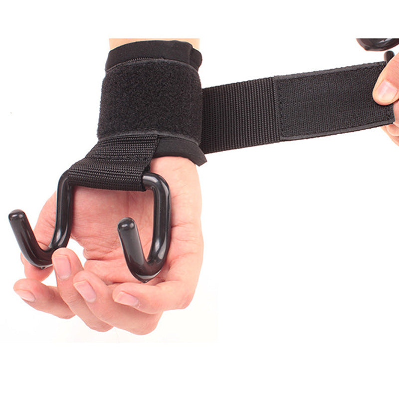 Fitness Weightlifting Gloves with Wrist Support, Pull-Up Hooks, Bar Training Equipment, Strength Training