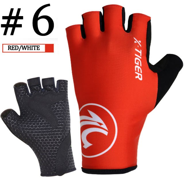 X-Tiger cycling gloves – red white