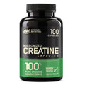 Optimum Nutrition Micronized Creatine Monohydrate Capsules Keto Friendly 2500mg 100 Capsules - Eleva Labs