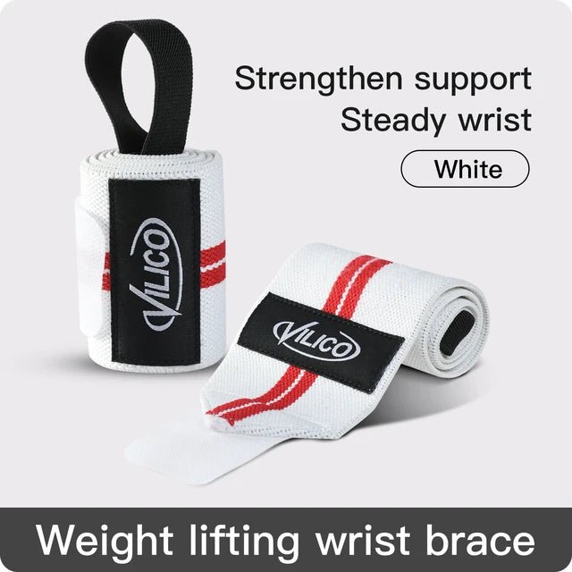 Elastic wrist wraps – white