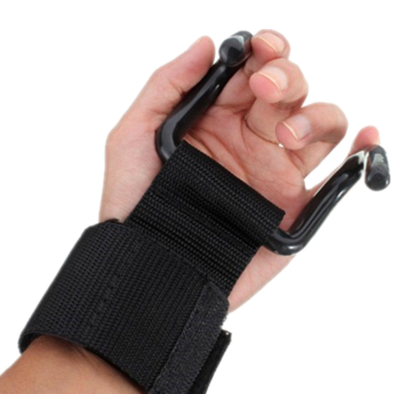 Fitness Weightlifting Gloves with Wrist Support, Pull-Up Hooks, Bar Training Equipment, Strength Training