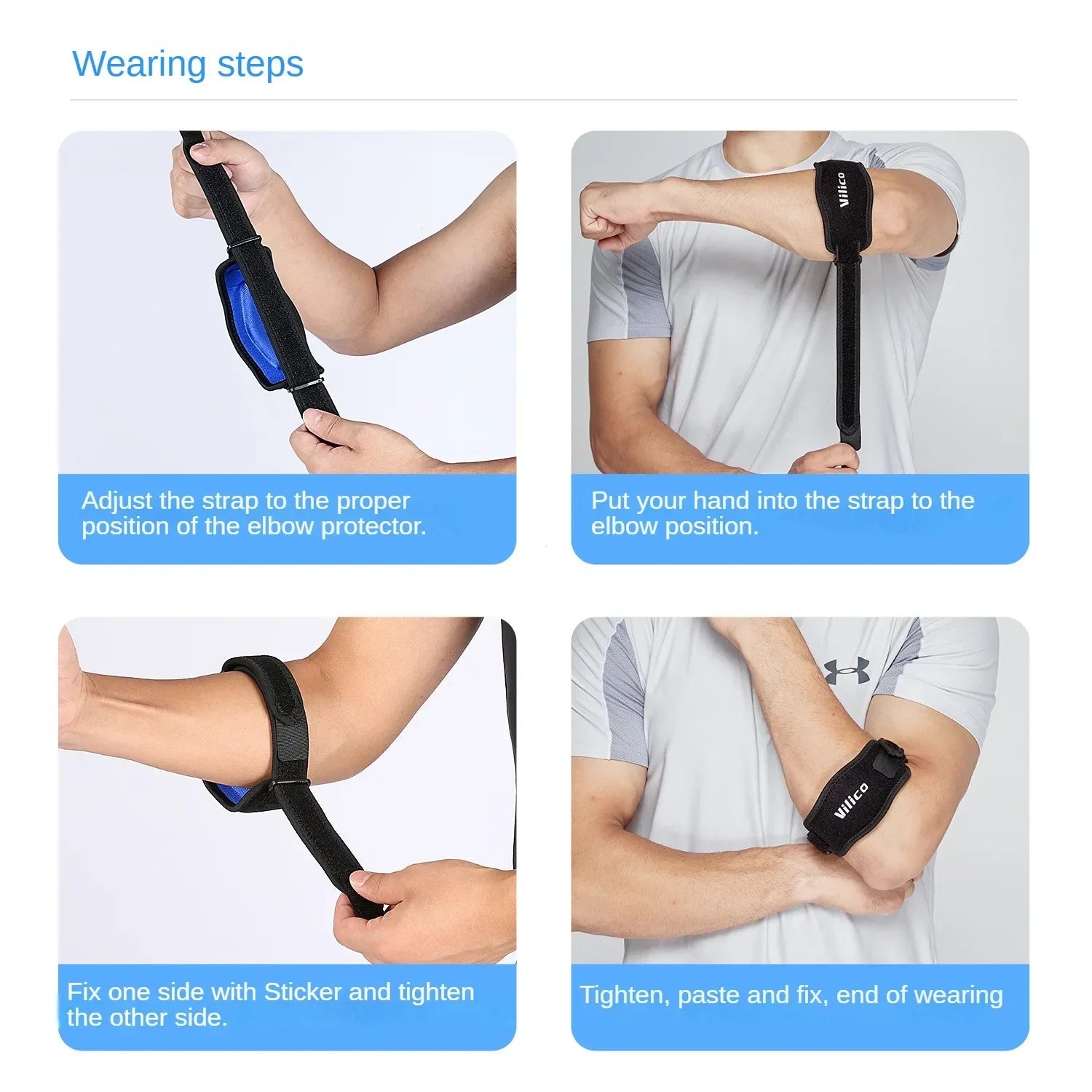 Men's and women's cycling outdoor sports elbow straps