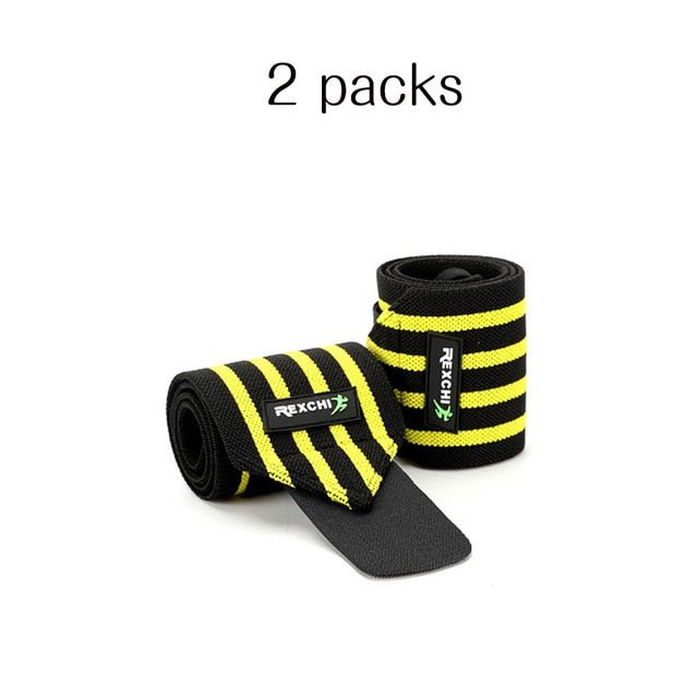 Rexchi wrist wraps – yellow black, 2 packs