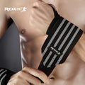 Rexchi wrist wrap with thumb ring being wrapped on wrist