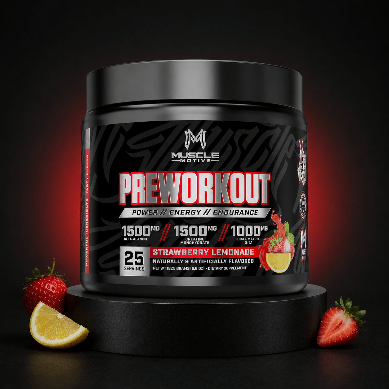 Muscle Motive Pre-Workout – Strawberry Lemonade - Eleva Labs