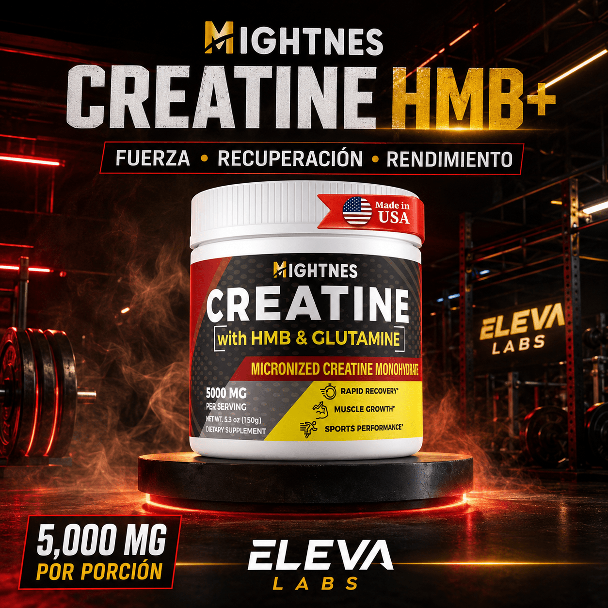 Mightnes Creatine HMB+ - Eleva Labs