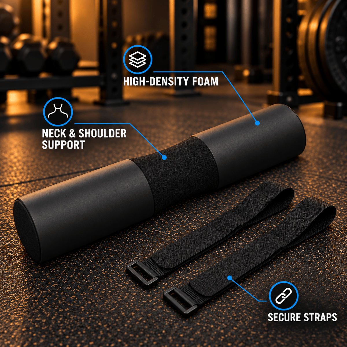 Barbell Squat Pad for Squats & Hip Thrusts - Eleva Labs