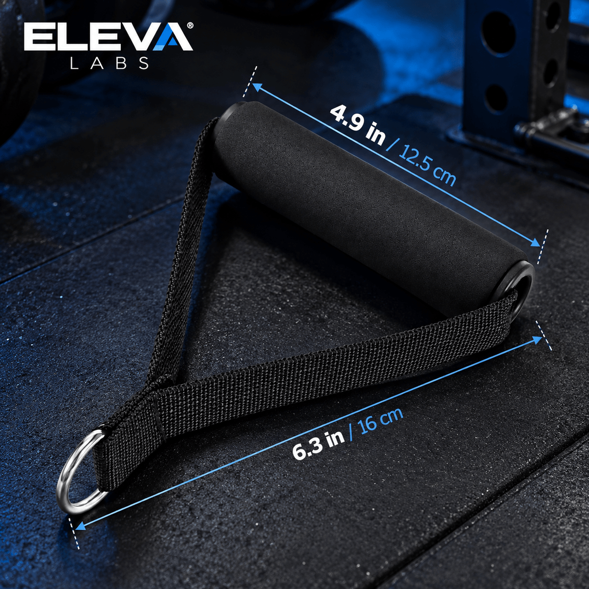 Cable Machine Handles - Foam Grip Pair - Eleva Labs