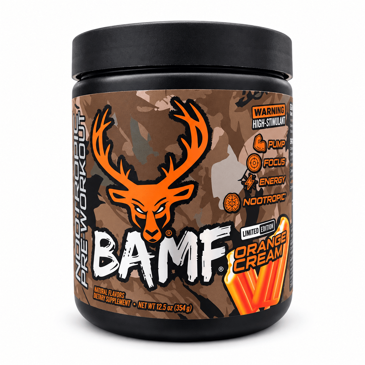 Bucked Up BAMF Orange Cream Limited Edition Pre-Workout - Eleva Labs