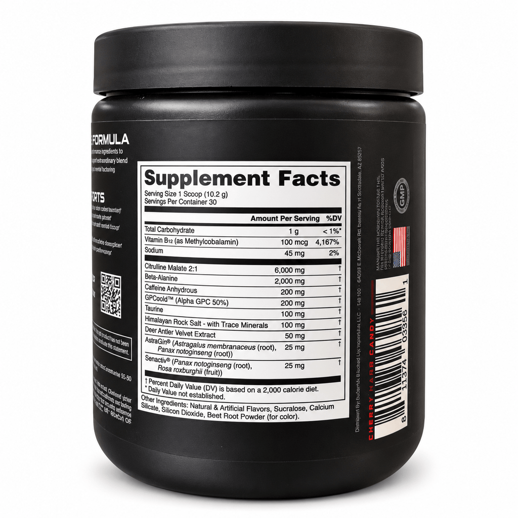 Bucked Up Pre-Workout | Energy, Pump & Focus | Sugar-Free - Eleva Labs