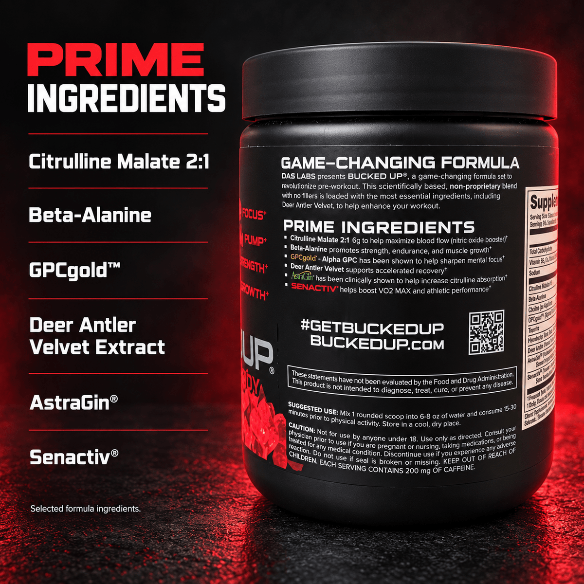 Bucked Up Pre-Workout | Energy, Pump & Focus | Sugar-Free - Eleva Labs