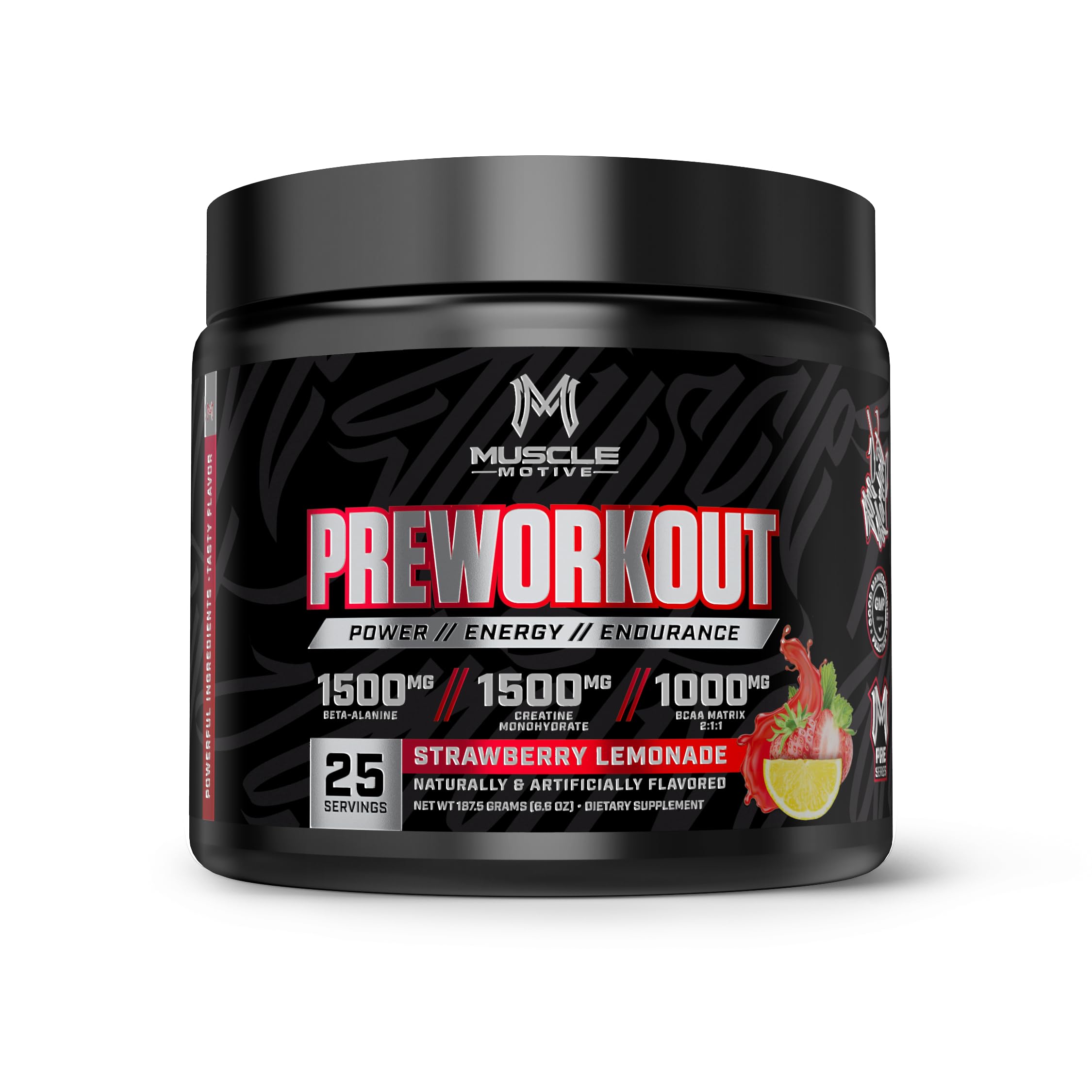 Muscle Motive Pre-Workout – Strawberry Lemonade - Eleva Labs