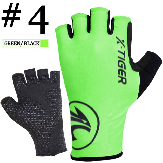 X-Tiger cycling gloves – green black
