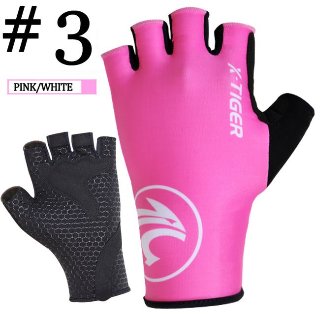 X-Tiger cycling gloves – pink white